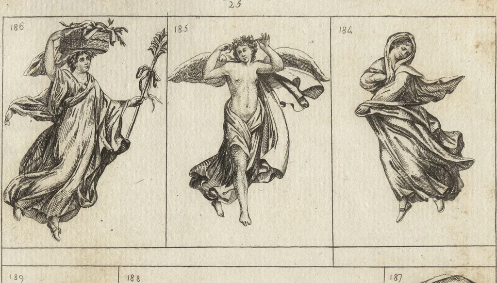 An illustration from Museum statue antiquorum : collection de statues des divers museum de Rome, Naples, Florence, &c : à l'usage des peintres, sculpteurs, architectes et amateurs des beaux arts, 1700, leaf 98