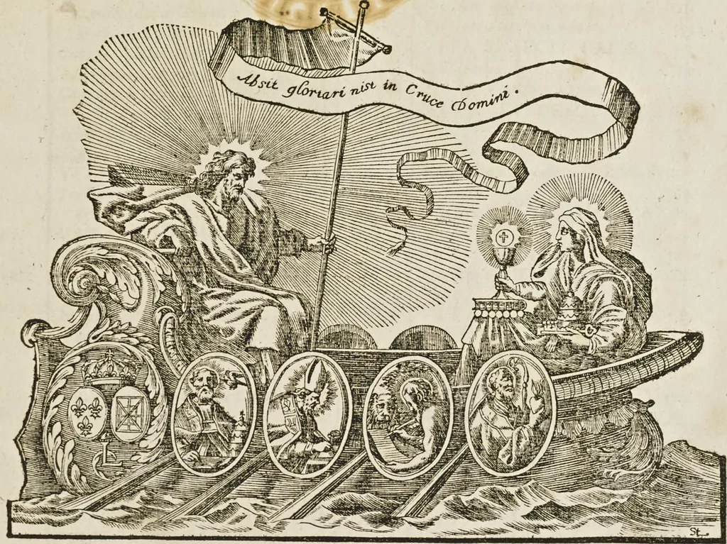 An illustration from Sacrosancta concilia ad regiam editionem exacta quae nunc quarta parte prodit auctior, 1671, leaf 6