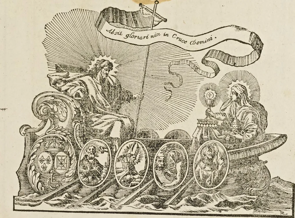 An illustration from Sacrosancta concilia ad regiam editionem exacta quae nunc quarta parte prodit auctior, 1671, leaf 6