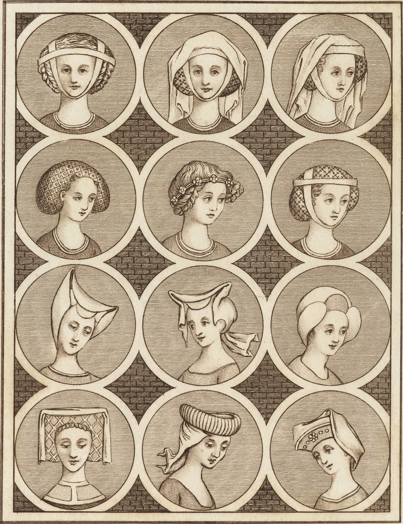 An illustration from A complete view of the dress and habits of the people of England : from the establishment of the Saxons in Britain to the present time , illustrated by engravings taken from the most authentic remains of antiquity : to which is prefixed an introduction, containing a general description of the ancient habits in use among mankind, from the earliest period of time to the conclusion of the seventh century, 1796, leaf 386