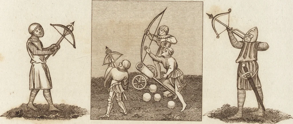 An illustration from A complete view of the dress and habits of the people of England : from the establishment of the Saxons in Britain to the present time , illustrated by engravings taken from the most authentic remains of antiquity : to which is prefixed an introduction, containing a general description of the ancient habits in use among mankind, from the earliest period of time to the conclusion of the seventh century, 1796, leaf 394