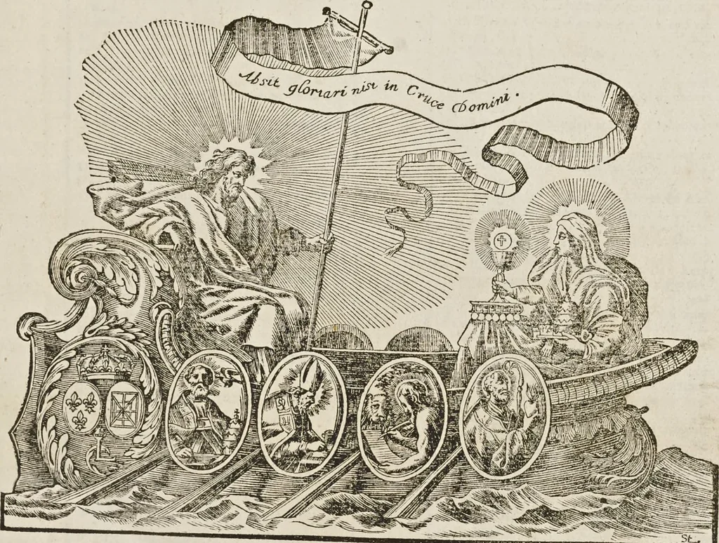 An illustration from Sacrosancta concilia ad regiam editionem exacta quae nunc quarta parte prodit auctior, 1671, leaf 4