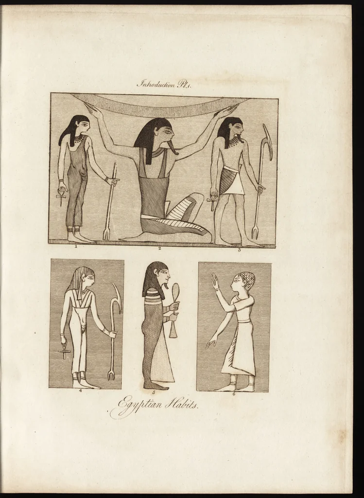 An illustration from A complete view of the dress and habits of the people of England : from the establishment of the Saxons in Britain to the present time , illustrated by engravings taken from the most authentic remains of antiquity : to which is prefixed an introduction, containing a general description of the ancient habits in use among mankind, from the earliest period of time to the conclusion of the seventh century, 1796, leaf 108