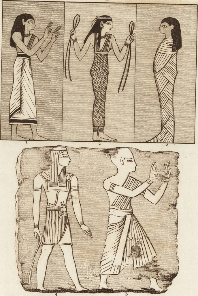 An illustration from A complete view of the dress and habits of the people of England : from the establishment of the Saxons in Britain to the present time , illustrated by engravings taken from the most authentic remains of antiquity : to which is prefixed an introduction, containing a general description of the ancient habits in use among mankind, from the earliest period of time to the conclusion of the seventh century, 1796, leaf 110