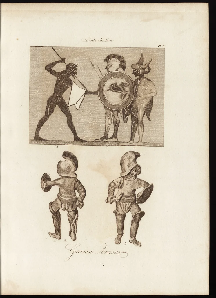 An illustration from A complete view of the dress and habits of the people of England : from the establishment of the Saxons in Britain to the present time , illustrated by engravings taken from the most authentic remains of antiquity : to which is prefixed an introduction, containing a general description of the ancient habits in use among mankind, from the earliest period of time to the conclusion of the seventh century, 1796, leaf 116