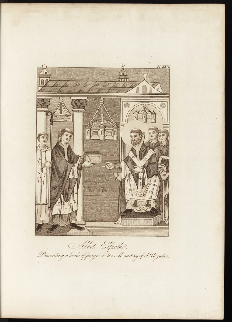 An illustration from A complete view of the dress and habits of the people of England : from the establishment of the Saxons in Britain to the present time , illustrated by engravings taken from the most authentic remains of antiquity : to which is prefixed an introduction, containing a general description of the ancient habits in use among mankind, from the earliest period of time to the conclusion of the seventh century, 1796, leaf 298