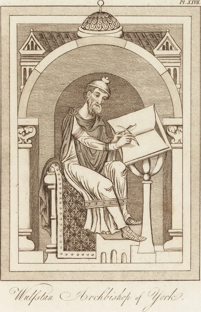 An illustration from A complete view of the dress and habits of the people of England : from the establishment of the Saxons in Britain to the present time , illustrated by engravings taken from the most authentic remains of antiquity : to which is prefixed an introduction, containing a general description of the ancient habits in use among mankind, from the earliest period of time to the conclusion of the seventh century, 1796, leaf 300