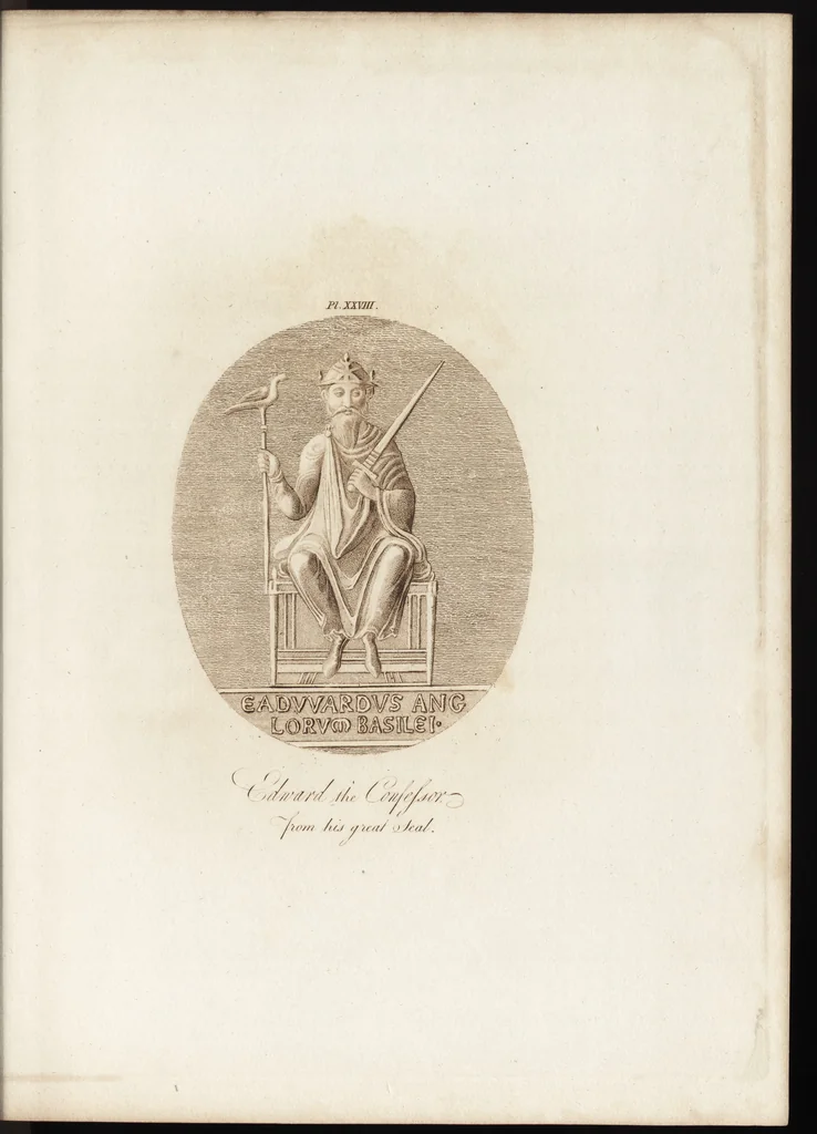An illustration from A complete view of the dress and habits of the people of England : from the establishment of the Saxons in Britain to the present time , illustrated by engravings taken from the most authentic remains of antiquity : to which is prefixed an introduction, containing a general description of the ancient habits in use among mankind, from the earliest period of time to the conclusion of the seventh century, 1796, leaf 302
