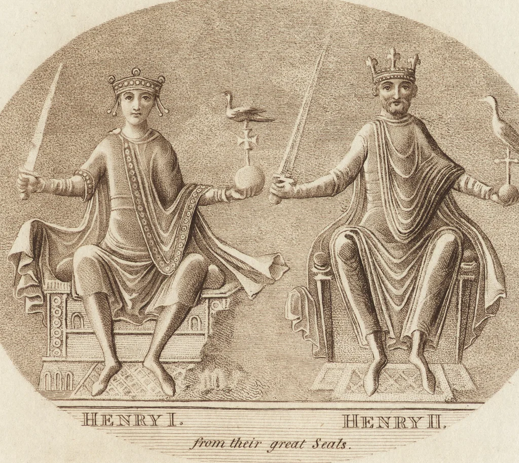 An illustration from A complete view of the dress and habits of the people of England : from the establishment of the Saxons in Britain to the present time , illustrated by engravings taken from the most authentic remains of antiquity : to which is prefixed an introduction, containing a general description of the ancient habits in use among mankind, from the earliest period of time to the conclusion of the seventh century, 1796, leaf 316