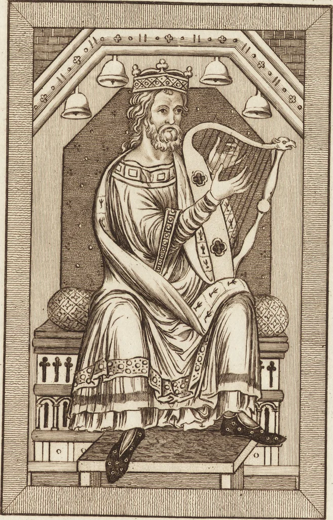An illustration from A complete view of the dress and habits of the people of England : from the establishment of the Saxons in Britain to the present time , illustrated by engravings taken from the most authentic remains of antiquity : to which is prefixed an introduction, containing a general description of the ancient habits in use among mankind, from the earliest period of time to the conclusion of the seventh century, 1796, leaf 360