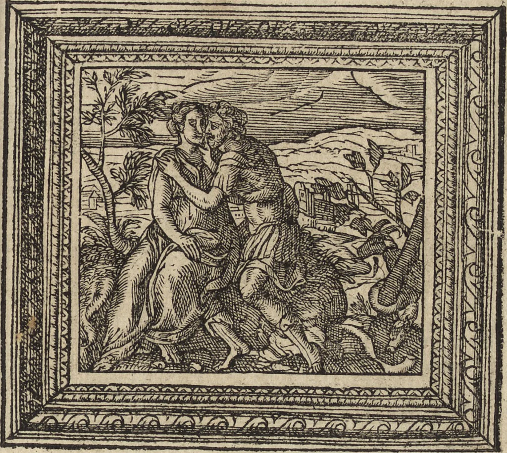 An illustration from Emblemata cvm aliqvot nvmmis antiqvi operis, 1564, leaf 104