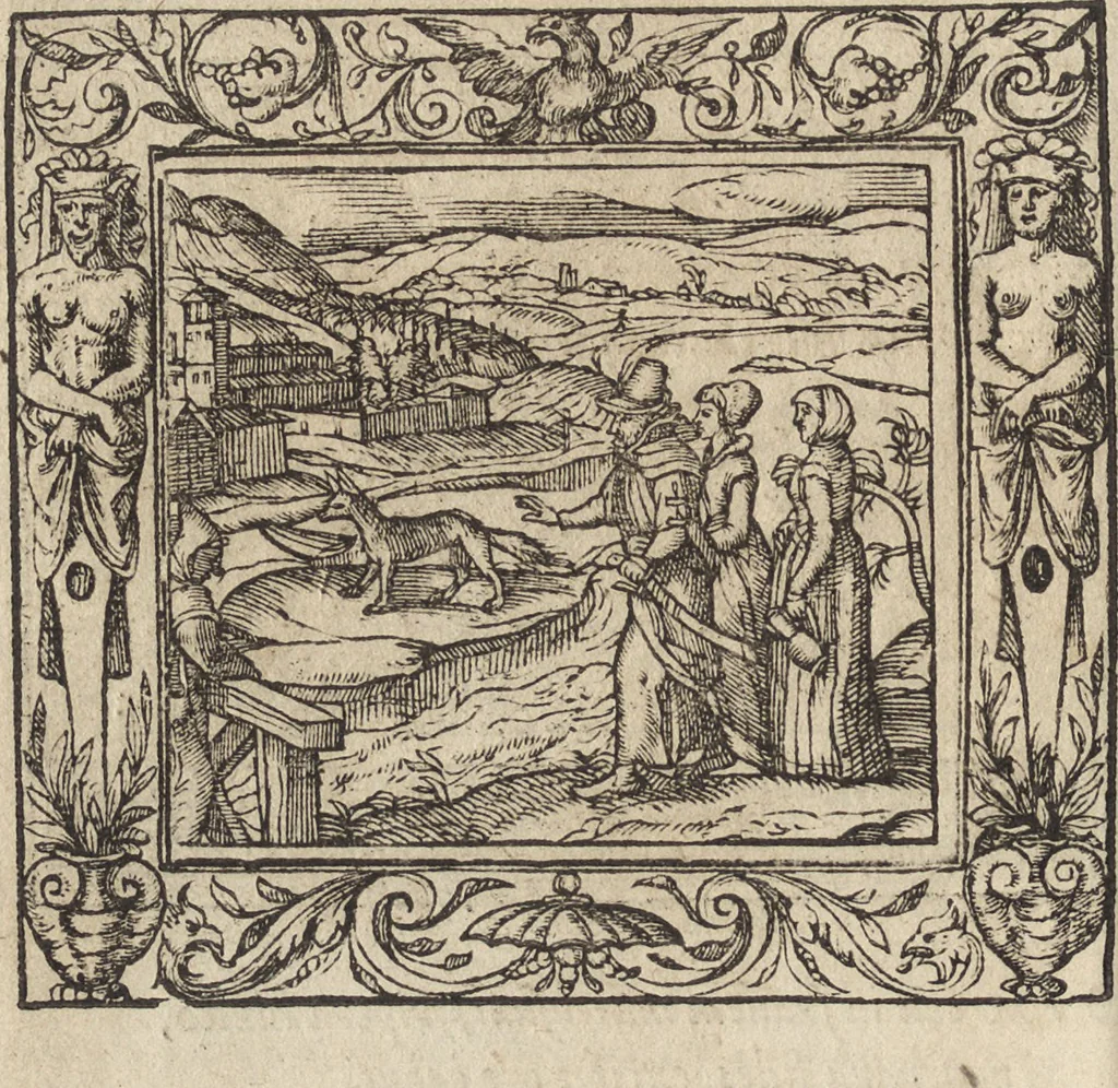 An illustration from Emblemata cvm aliqvot nvmmis antiqvi operis, 1564, leaf 105