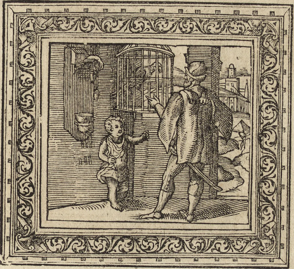 An illustration from Emblemata cvm aliqvot nvmmis antiqvi operis, 1564, leaf 108