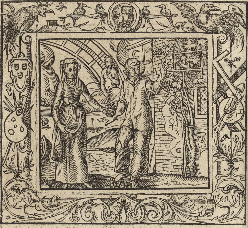 An illustration from Emblemata cvm aliqvot nvmmis antiqvi operis, 1564, leaf 111