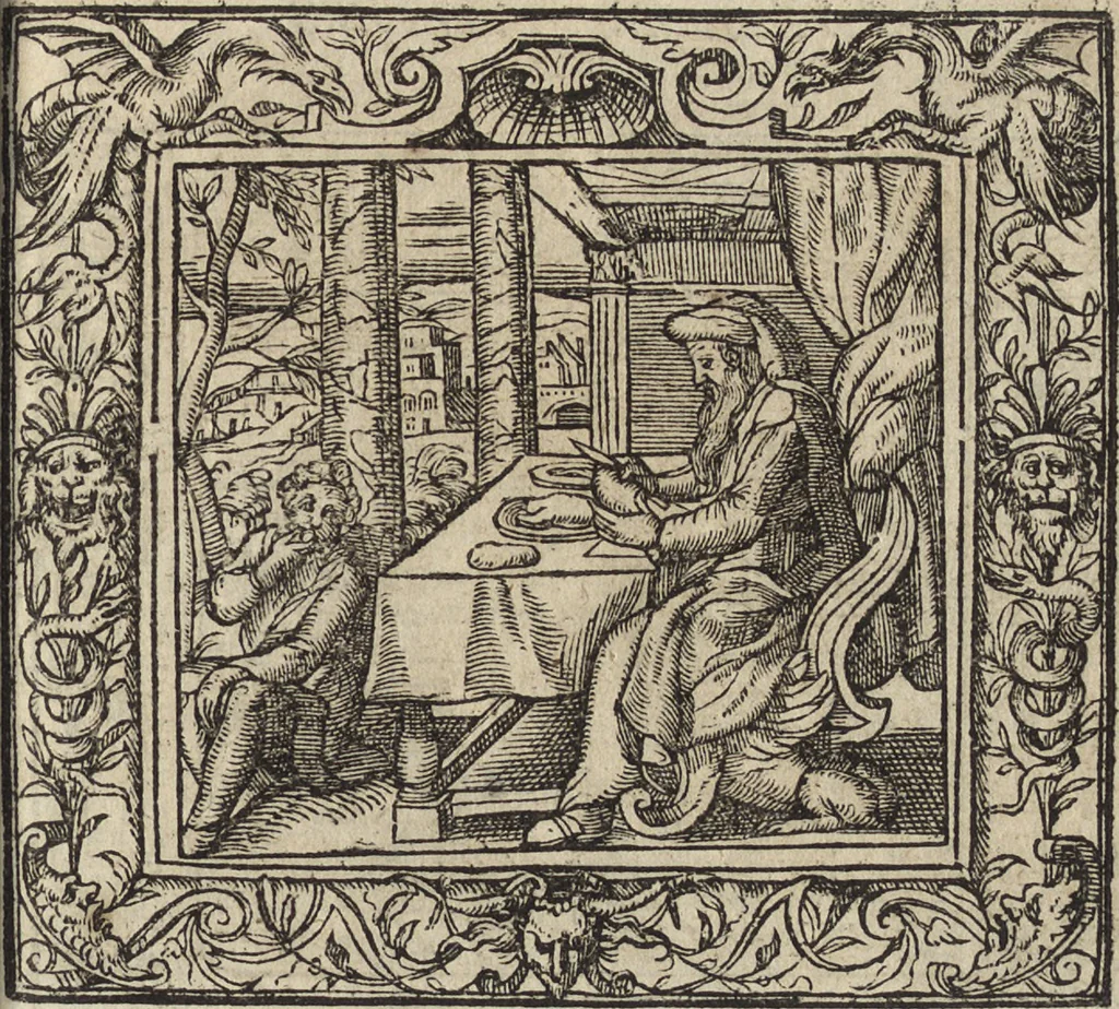 An illustration from Emblemata cvm aliqvot nvmmis antiqvi operis, 1564, leaf 136
