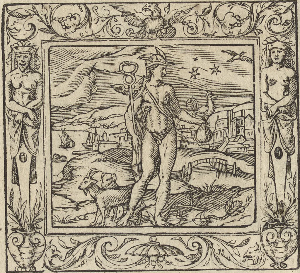 An illustration from Emblemata cvm aliqvot nvmmis antiqvi operis, 1564, leaf 137