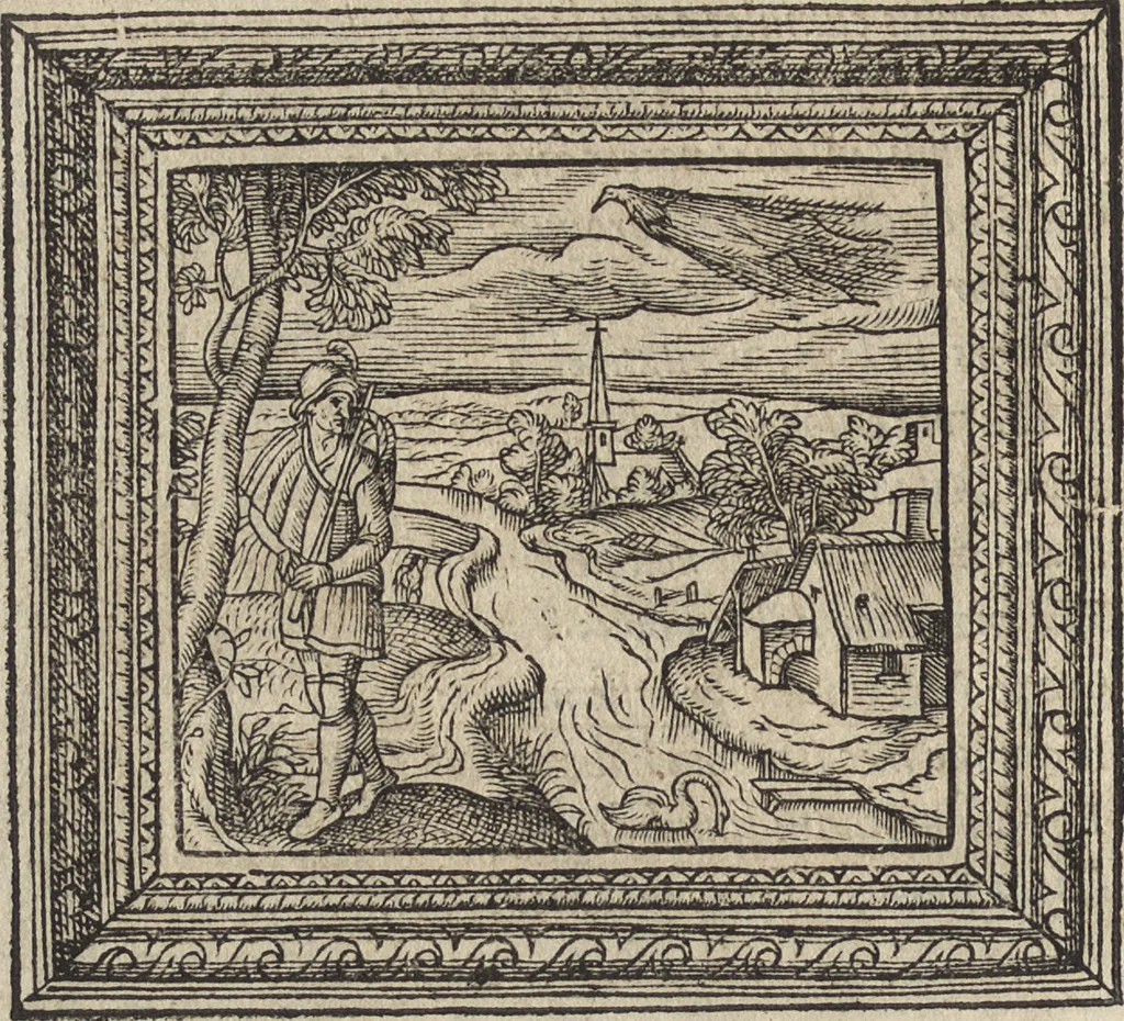An illustration from Emblemata cvm aliqvot nvmmis antiqvi operis, 1564, leaf 139