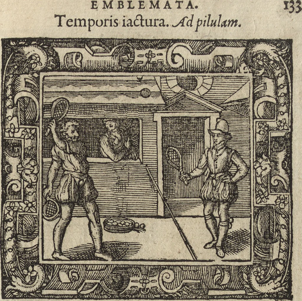 An illustration from Emblemata cvm aliqvot nvmmis antiqvi operis, 1564, leaf 140
