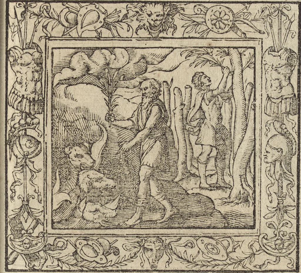 An illustration from Emblemata cvm aliqvot nvmmis antiqvi operis, 1564, leaf 154