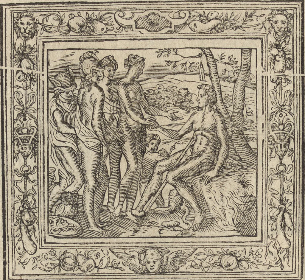 An illustration from Emblemata cvm aliqvot nvmmis antiqvi operis, 1564, leaf 159