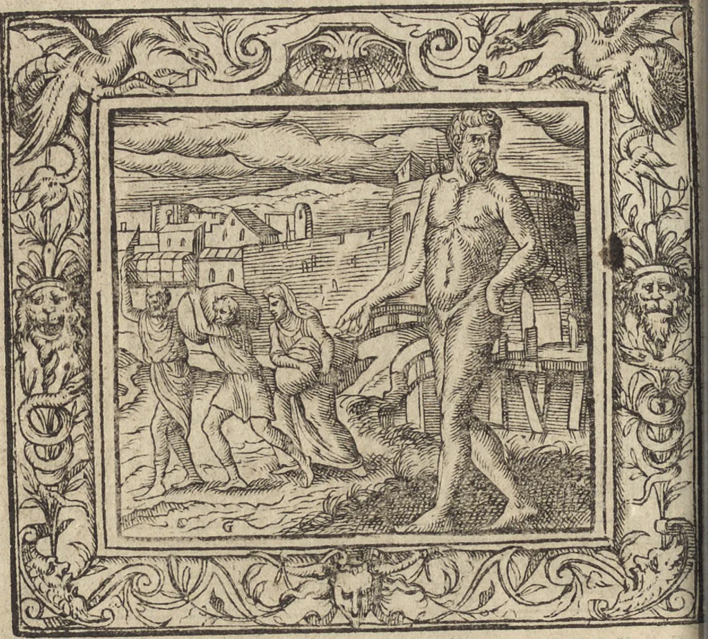 An illustration from Emblemata cvm aliqvot nvmmis antiqvi operis, 1564, leaf 167