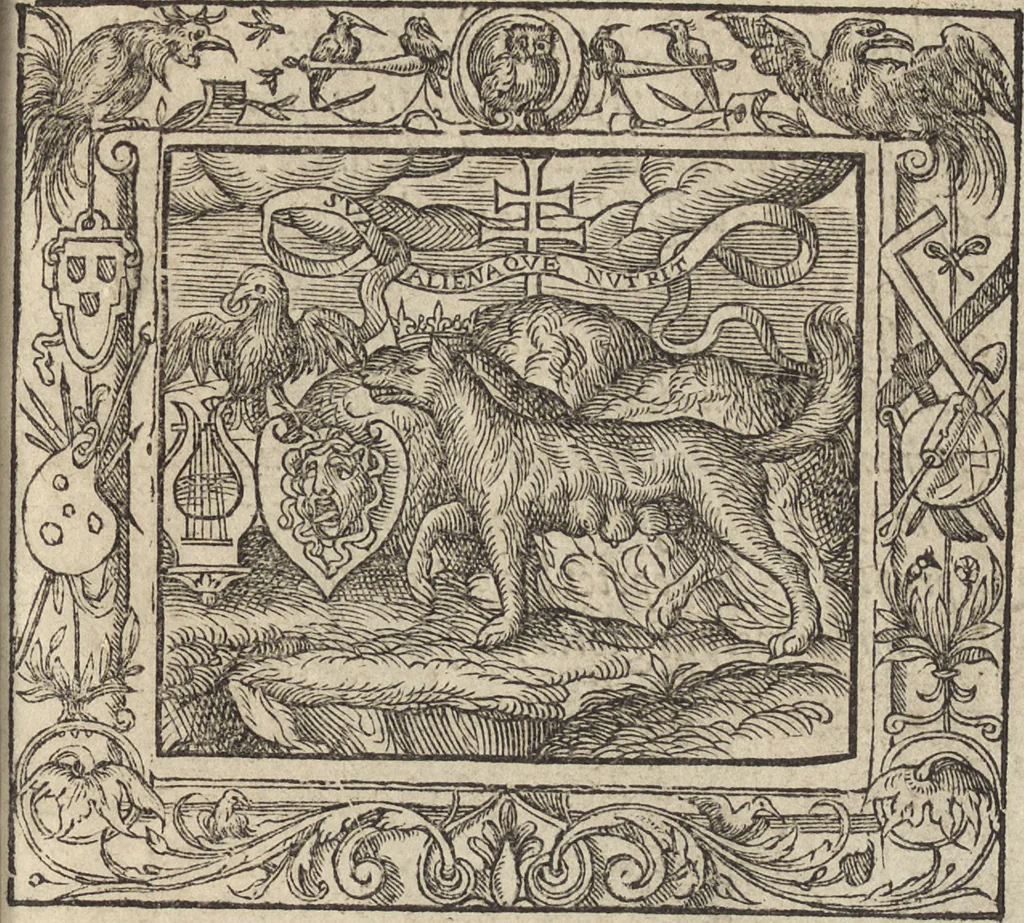 An illustration from Emblemata cvm aliqvot nvmmis antiqvi operis, 1564, leaf 168