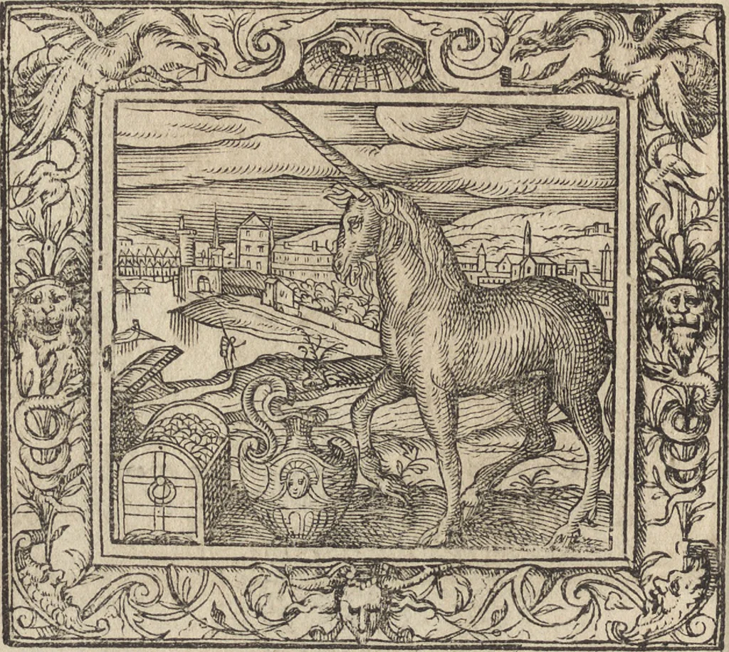 An illustration from Emblemata cvm aliqvot nvmmis antiqvi operis, 1564, leaf 173