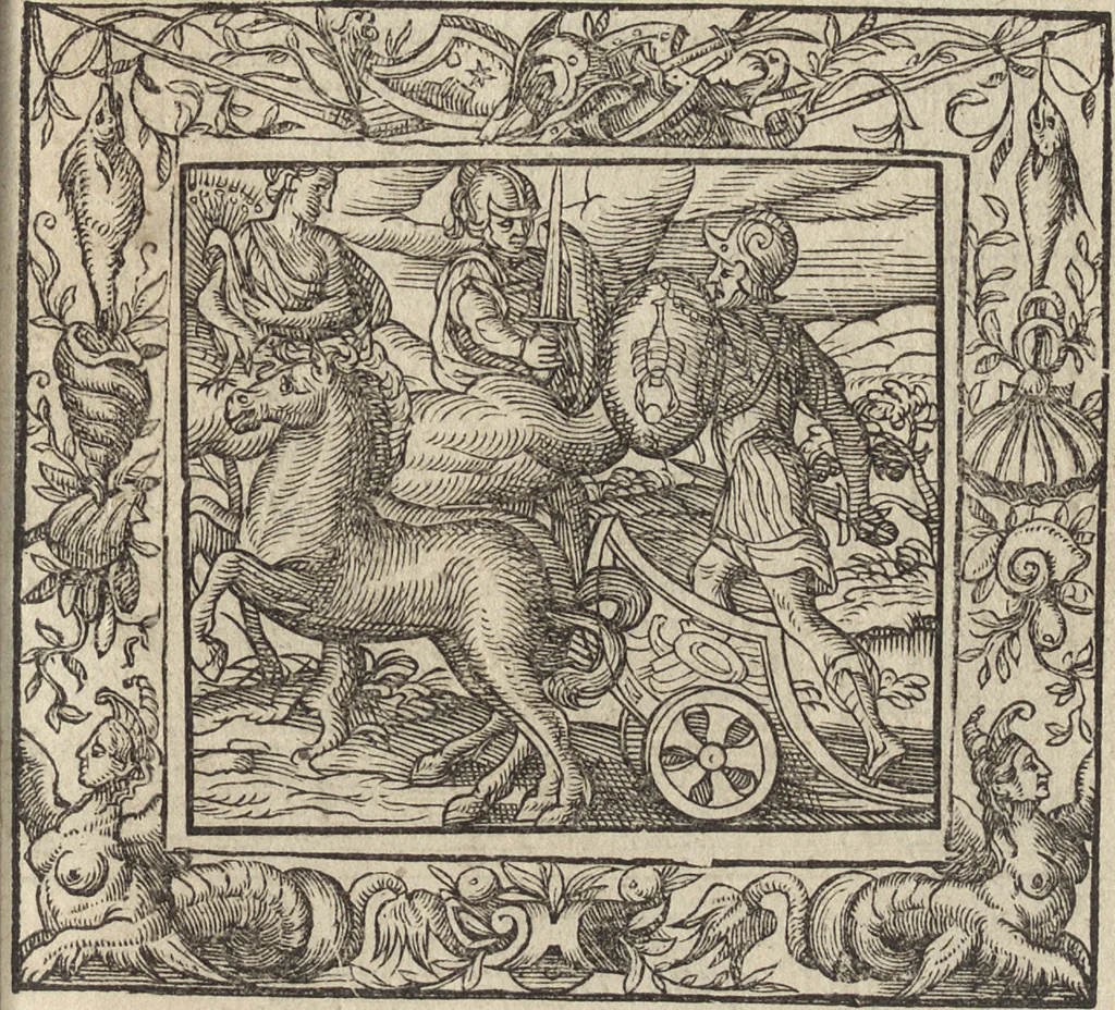 An illustration from Emblemata cvm aliqvot nvmmis antiqvi operis, 1564, leaf 176