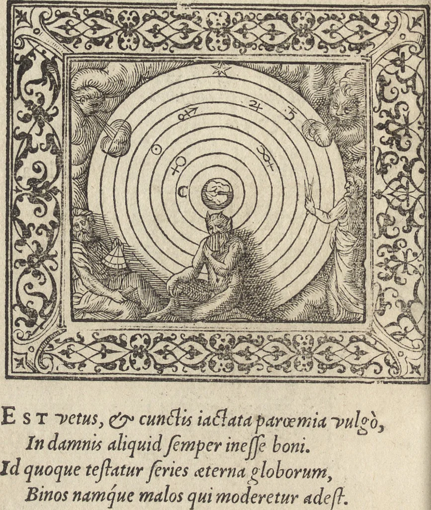 An illustration from Emblemata cvm aliqvot nvmmis antiqvi operis, 1564, leaf 181
