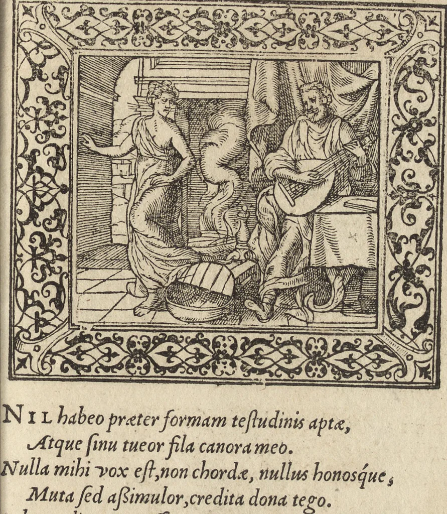 An illustration from Emblemata cvm aliqvot nvmmis antiqvi operis, 1564, leaf 186