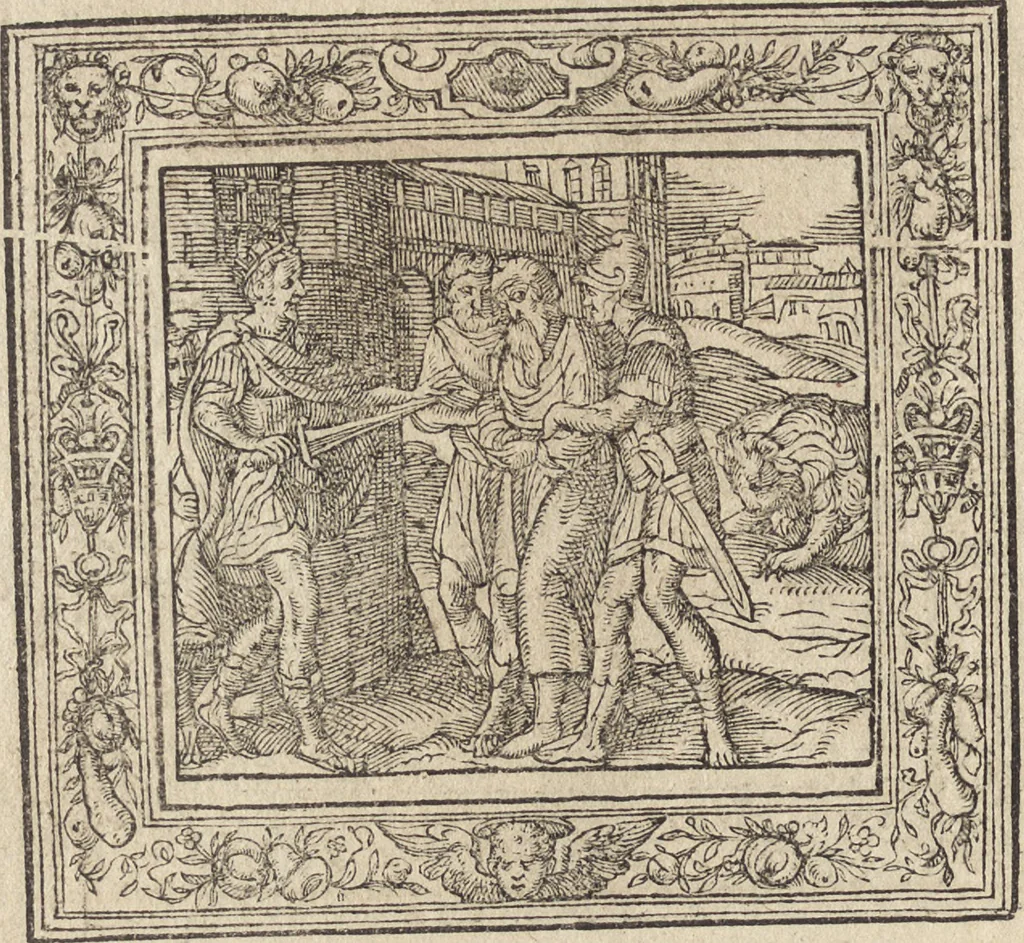 An illustration from Emblemata cvm aliqvot nvmmis antiqvi operis, 1564, leaf 187