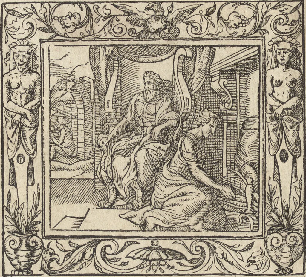 An illustration from Emblemata cvm aliqvot nvmmis antiqvi operis, 1564, leaf 189