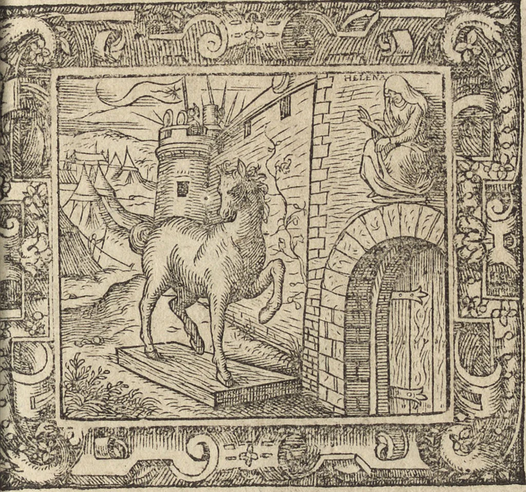 An illustration from Emblemata cvm aliqvot nvmmis antiqvi operis, 1564, leaf 196