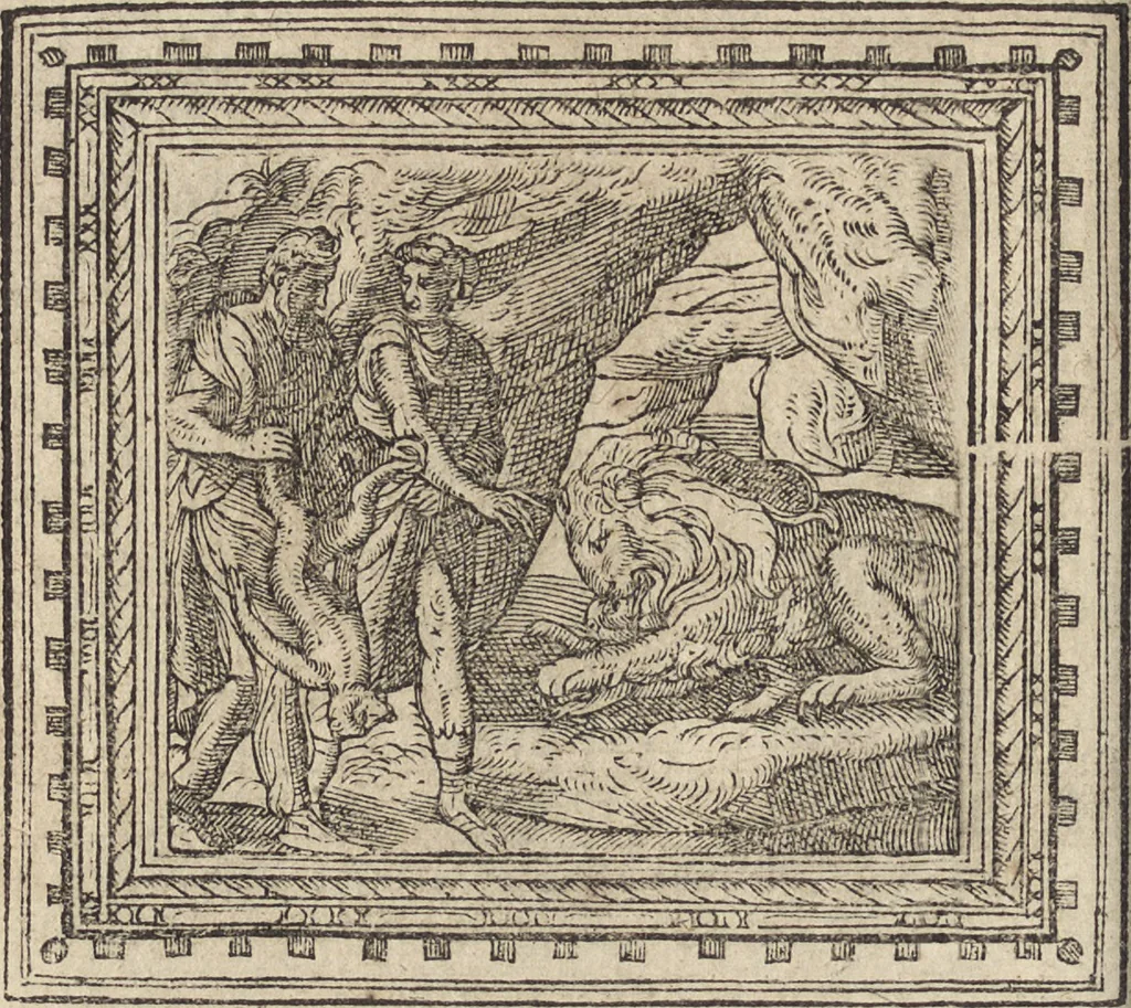 An illustration from Emblemata cvm aliqvot nvmmis antiqvi operis, 1564, leaf 199