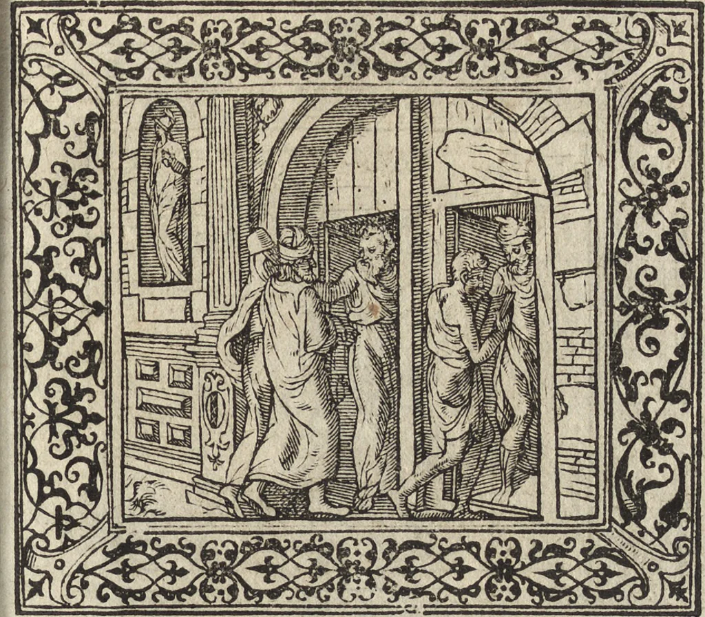 An illustration from Emblemata cvm aliqvot nvmmis antiqvi operis, 1564, leaf 204
