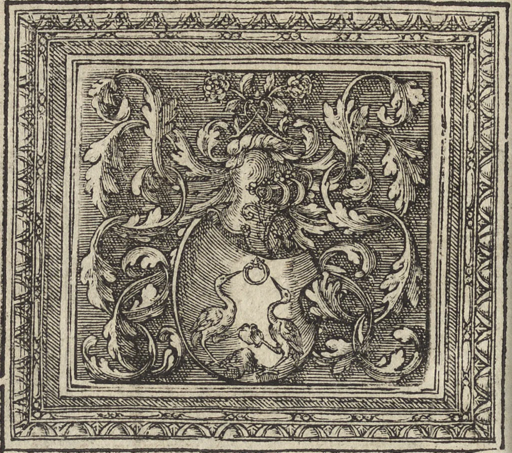 An illustration from Emblemata cvm aliqvot nvmmis antiqvi operis, 1564, leaf 207