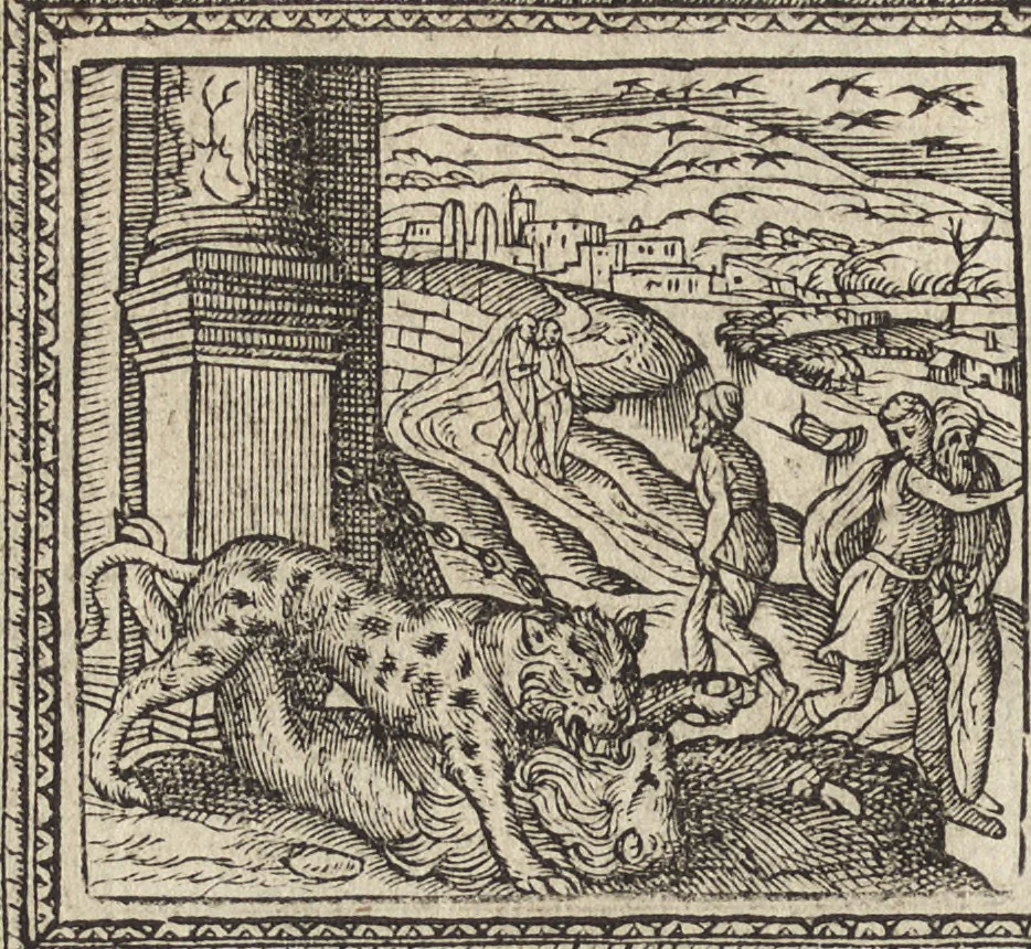 An illustration from Emblemata cvm aliqvot nvmmis antiqvi operis, 1564, leaf 211