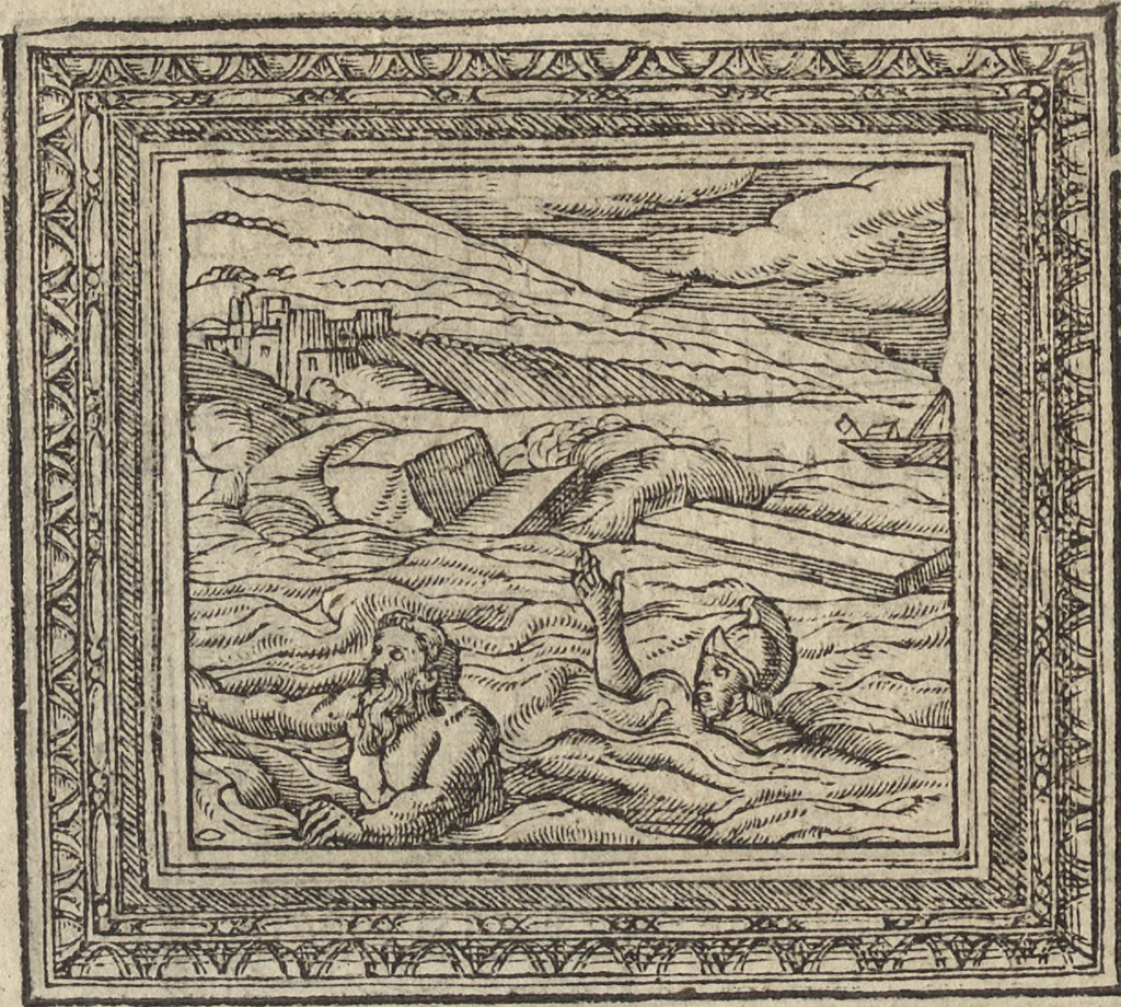 An illustration from Emblemata cvm aliqvot nvmmis antiqvi operis, 1564, leaf 217