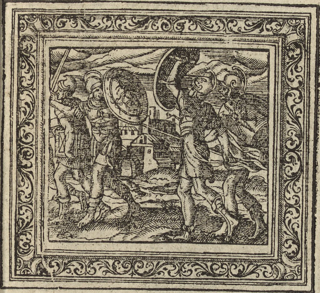 An illustration from Emblemata cvm aliqvot nvmmis antiqvi operis, 1564, leaf 218