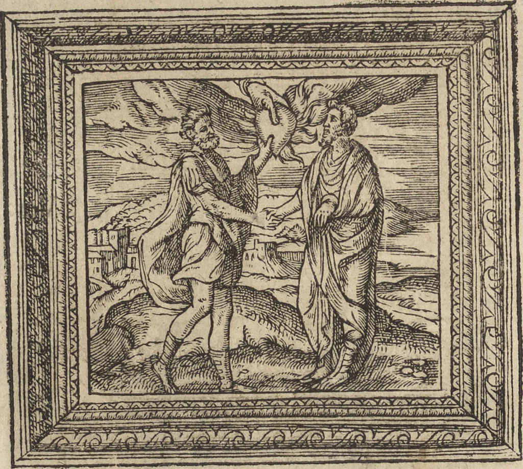 An illustration from Emblemata cvm aliqvot nvmmis antiqvi operis, 1564, leaf 23
