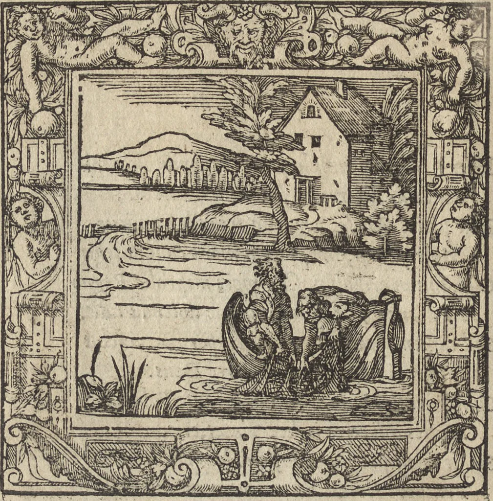An illustration from Emblemata cvm aliqvot nvmmis antiqvi operis, 1564, leaf 237