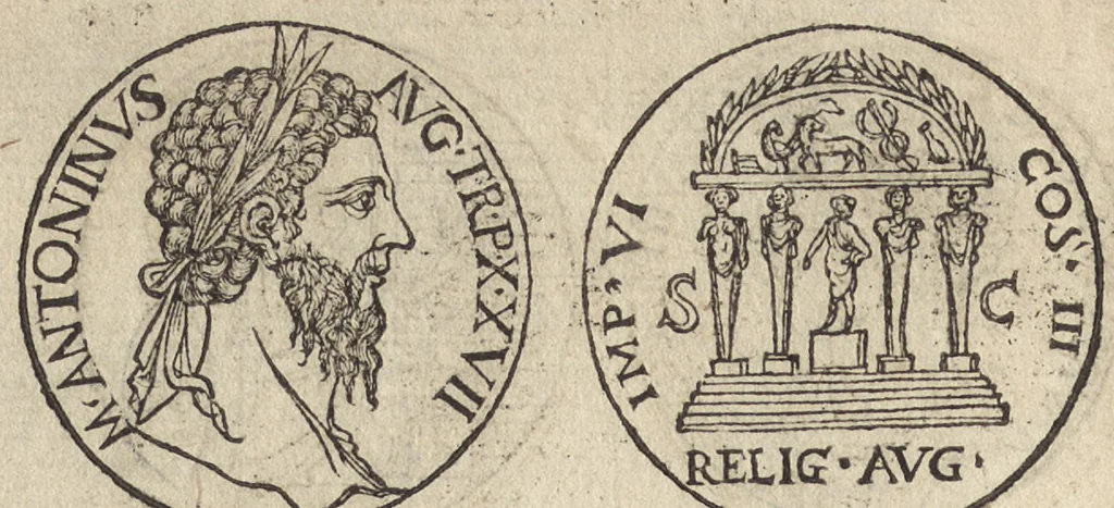An illustration from Emblemata cvm aliqvot nvmmis antiqvi operis, 1564, leaf 243