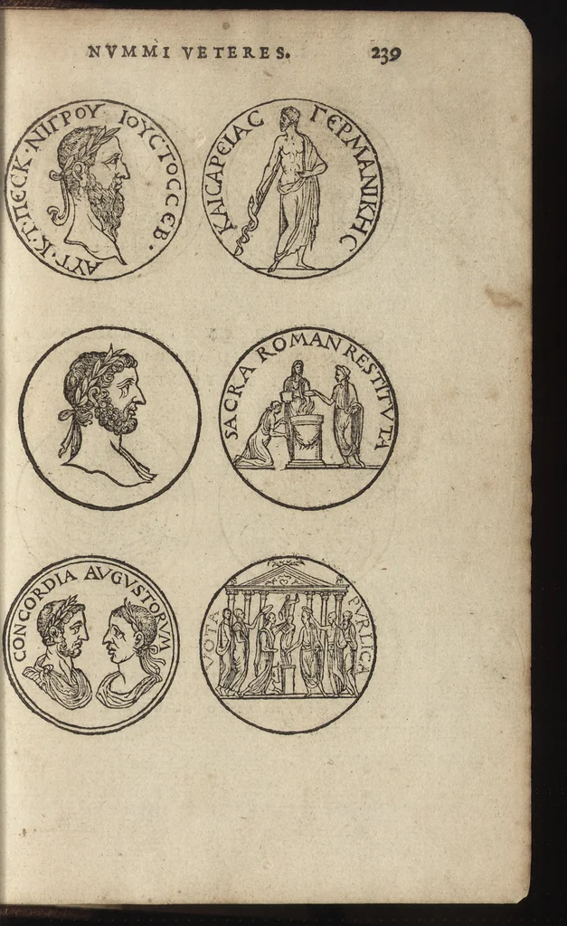 An illustration from Emblemata cvm aliqvot nvmmis antiqvi operis, 1564, leaf 246