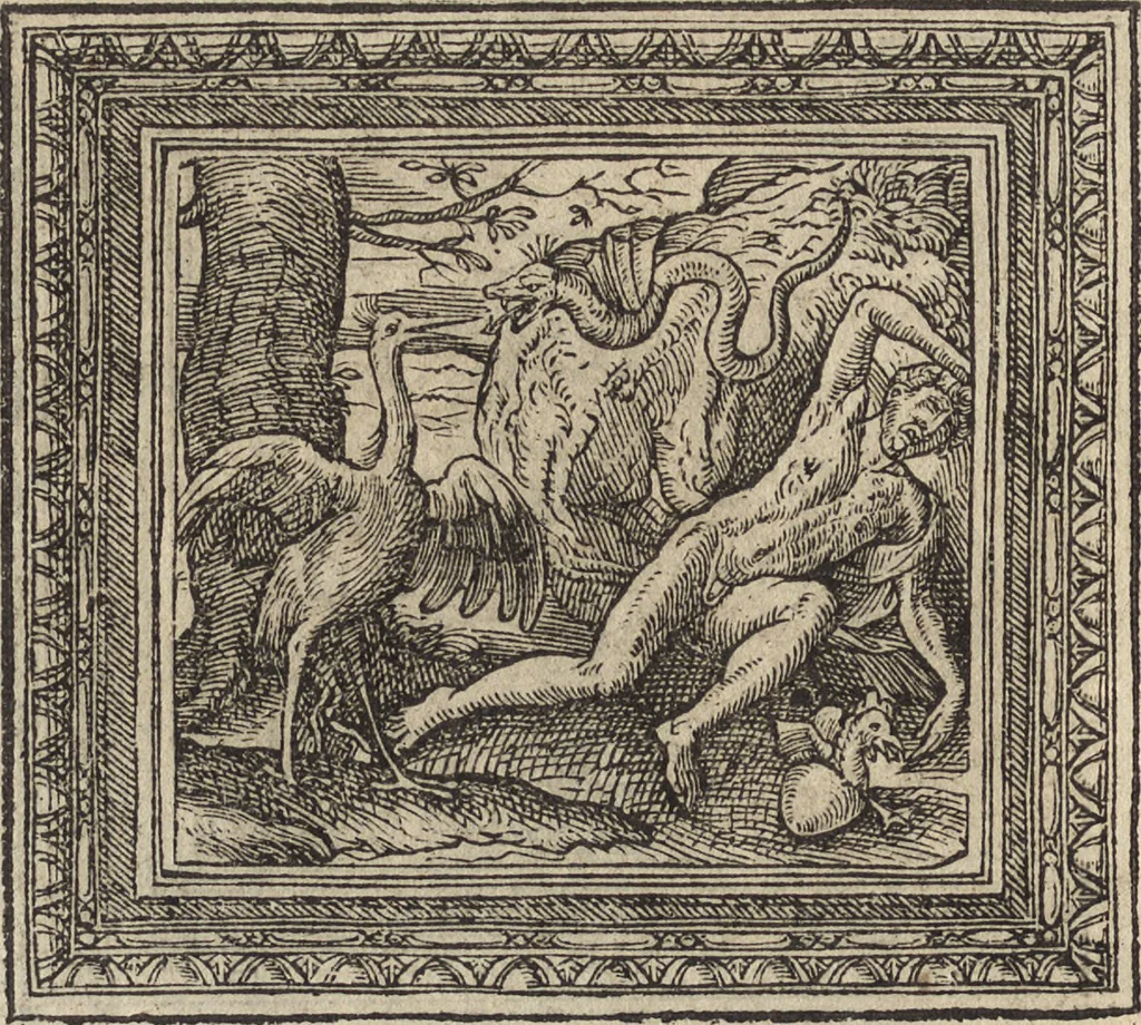 An illustration from Emblemata cvm aliqvot nvmmis antiqvi operis, 1564, leaf 25