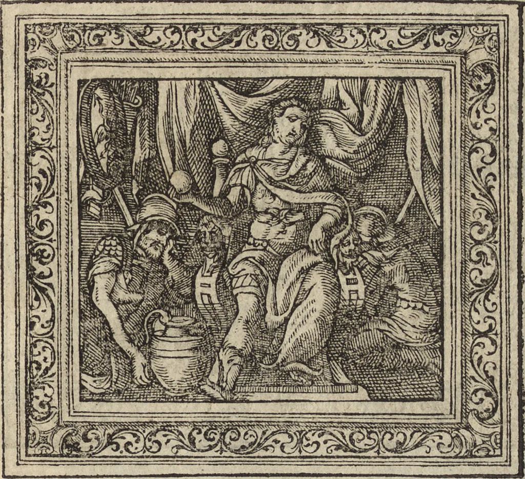 An illustration from Emblemata cvm aliqvot nvmmis antiqvi operis, 1564, leaf 40