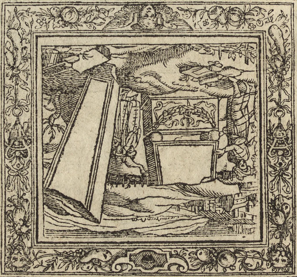 An illustration from Emblemata cvm aliqvot nvmmis antiqvi operis, 1564, leaf 42