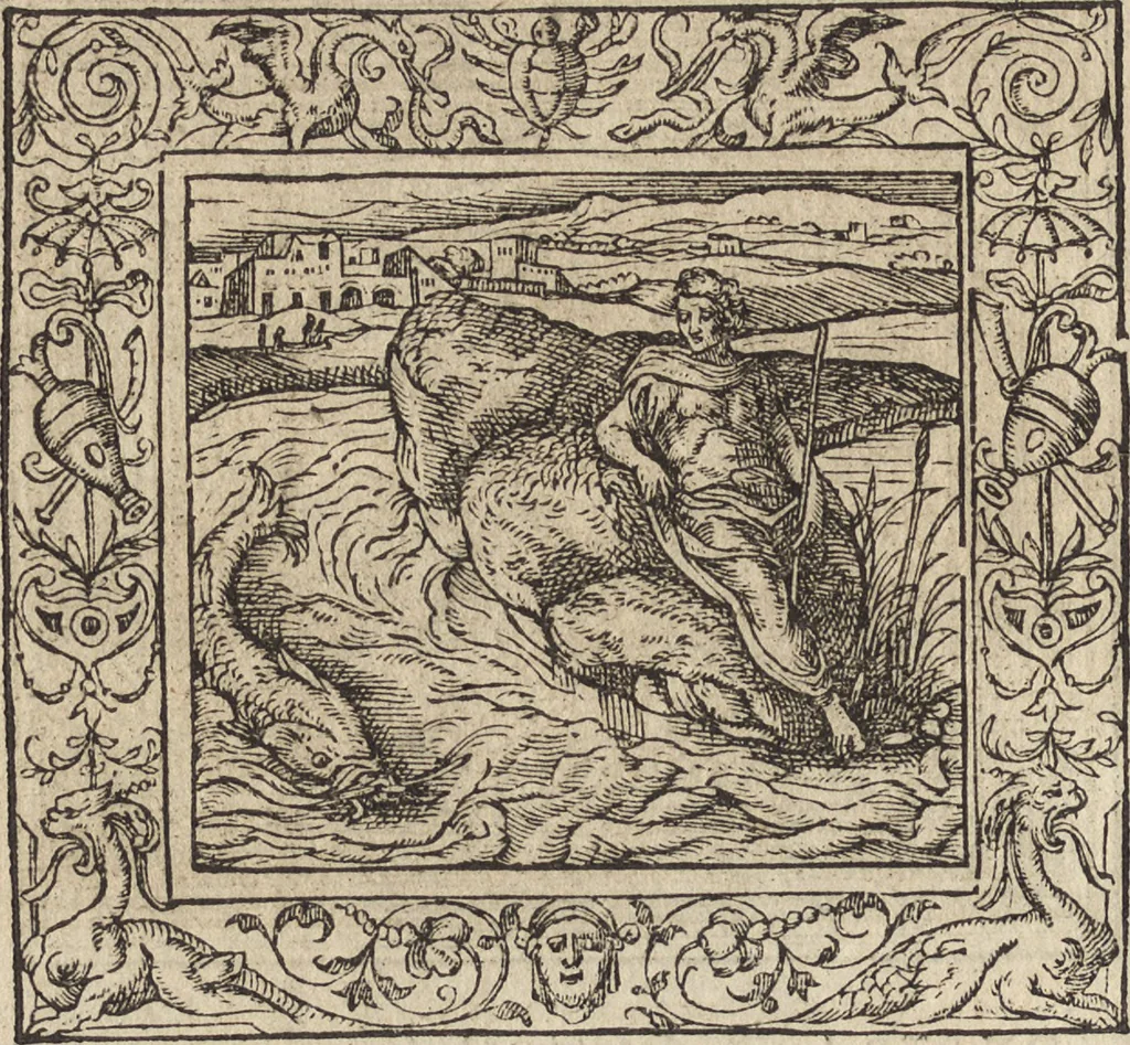 An illustration from Emblemata cvm aliqvot nvmmis antiqvi operis, 1564, leaf 49