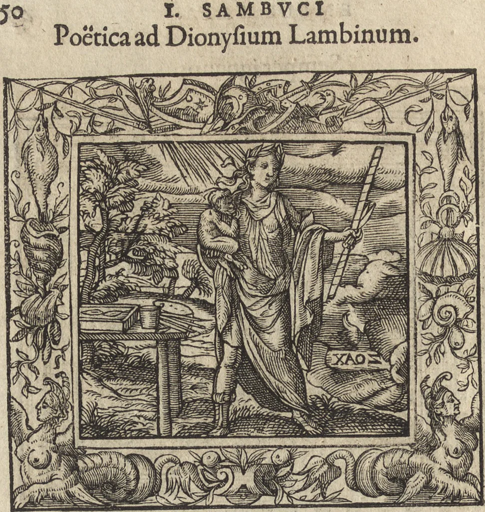 An illustration from Emblemata cvm aliqvot nvmmis antiqvi operis, 1564, leaf 57