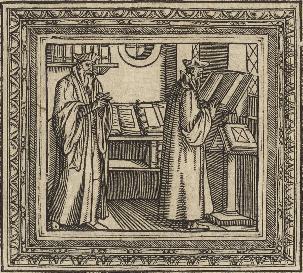 An illustration from Emblemata cvm aliqvot nvmmis antiqvi operis, 1564, leaf 69