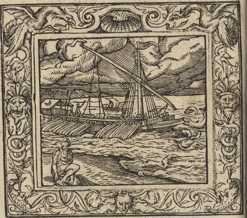 An illustration from Emblemata cvm aliqvot nvmmis antiqvi operis, 1564, leaf 71